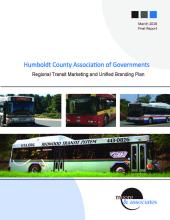 Report cover: photos of buses of four local systems