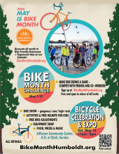 Poster of Bike Month events
